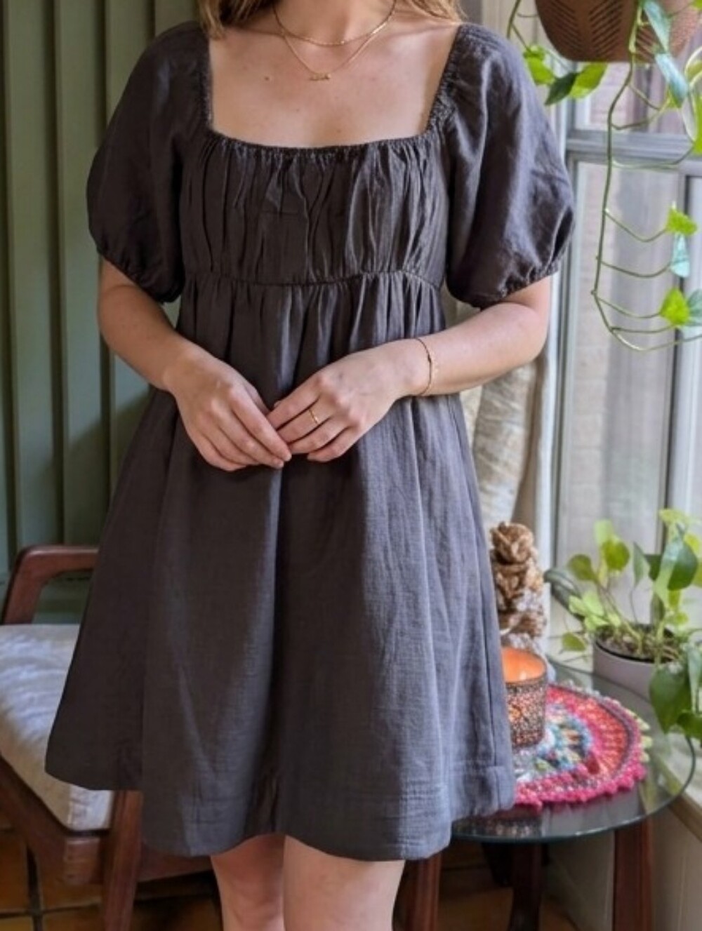 Treasure & Bond Organic Cotton Baby Doll Dress.